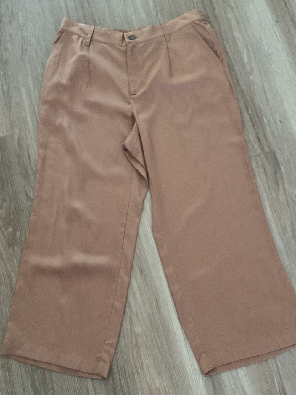 Lands' End Women’s Tan Straight-Leg Chinos